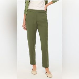 J Crew Green Jaime Capri Work Pants - size 8